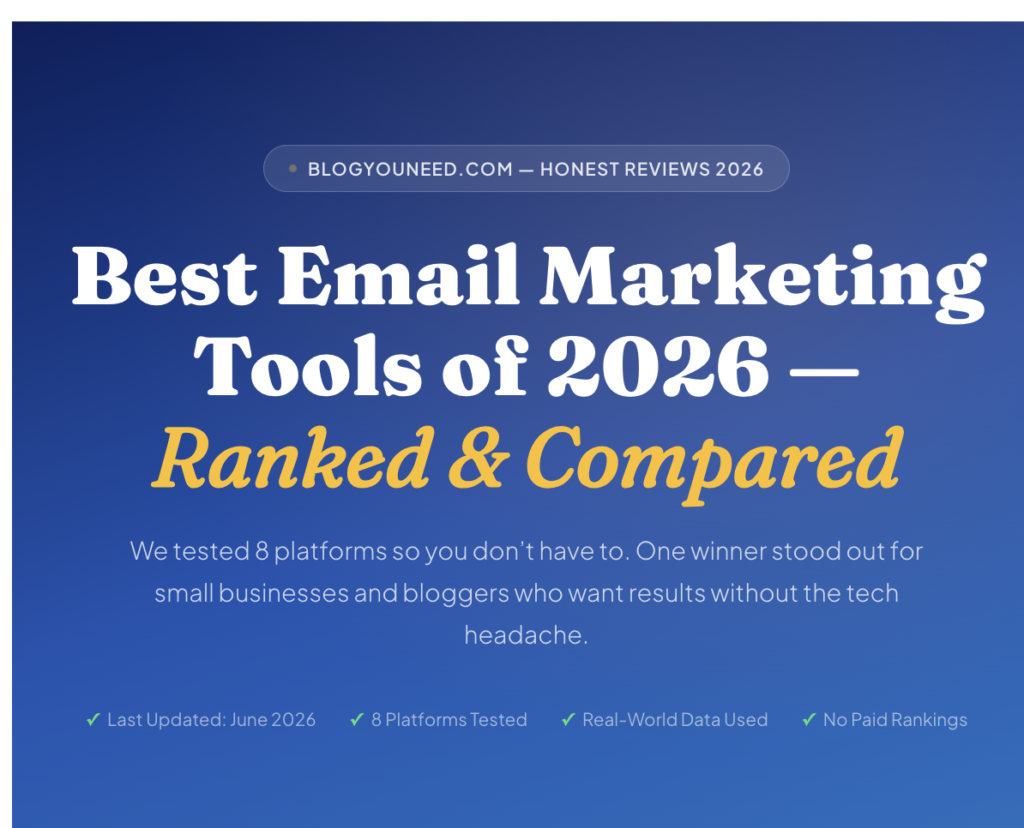 Best Email Marketing Tool of 2026